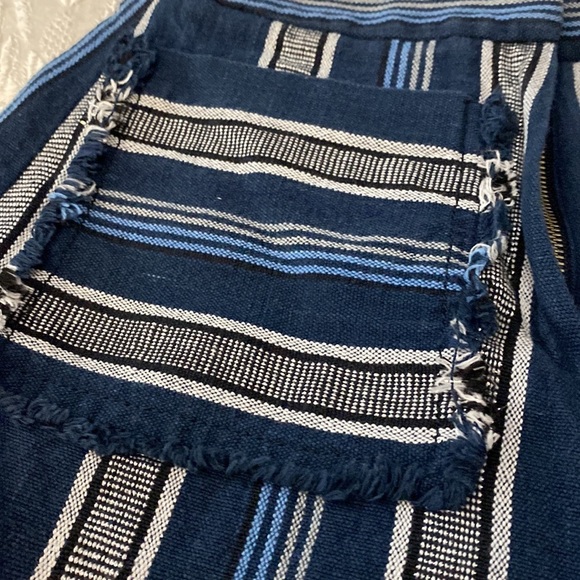 EDUN Raw Edge Stripe Shorts Bono Made In Kenya  (10) - Picture 3 of 6